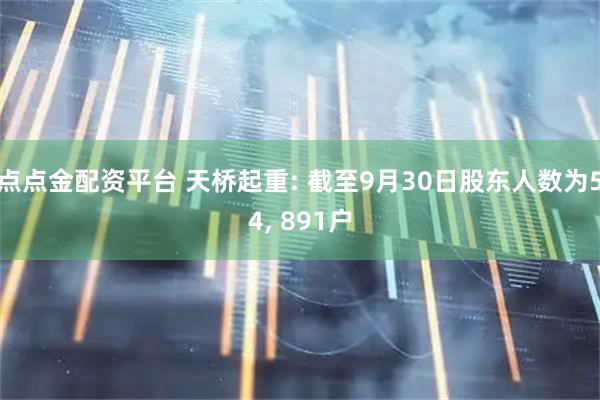 点点金配资平台 天桥起重: 截至9月30日股东人数为54, 891户